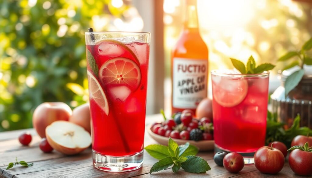 Summer Vinegar Mocktails