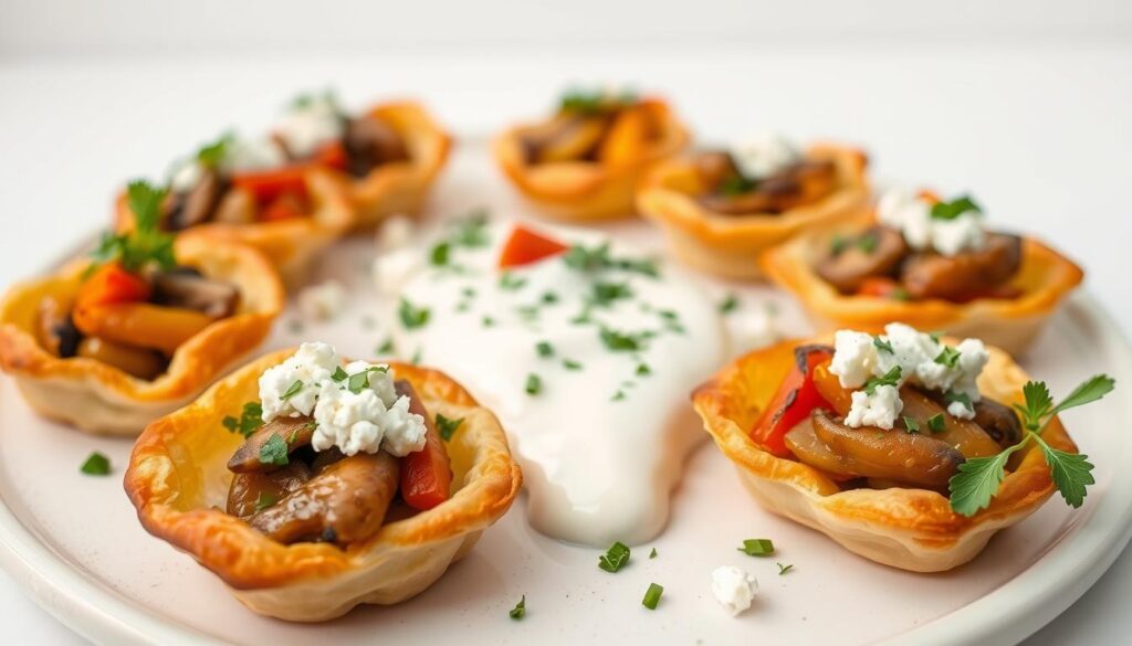 Vegetarian Puff Pastry Party Snacks