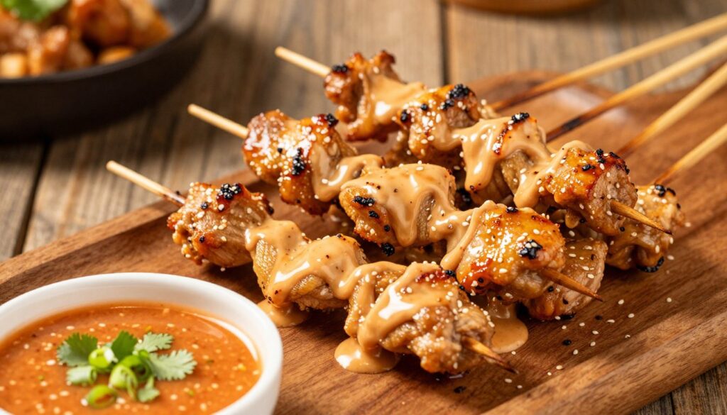 Bang Bang Chicken Skewers