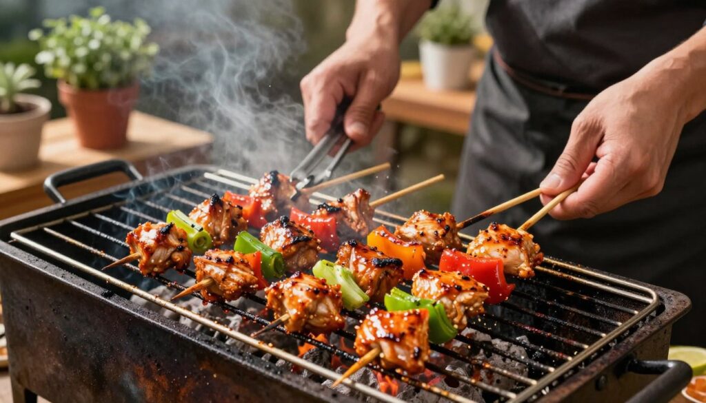 Bang Bang Chicken Skewers cooking methods