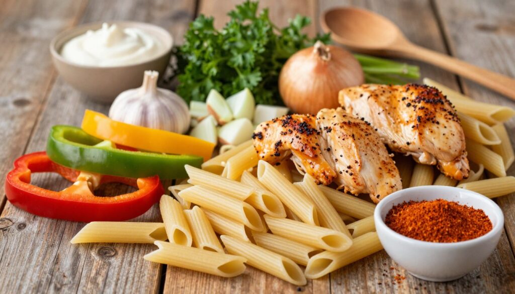 Cajun Chicken Pasta Ingredients