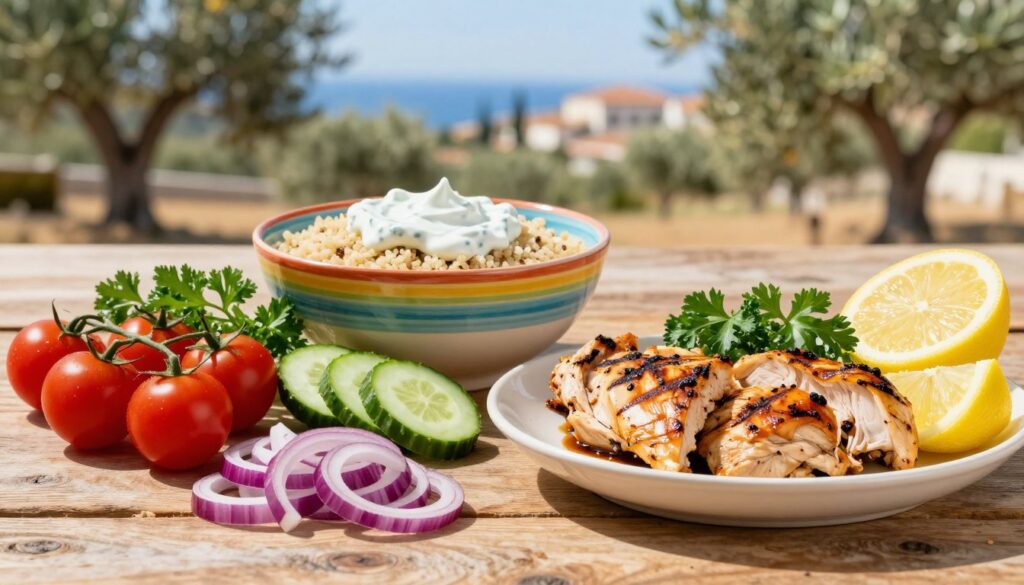 Greek Chicken Bowl Ingredients