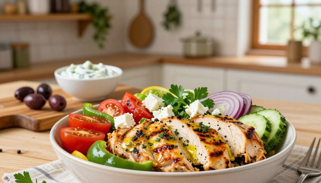 Greek Chicken Bowls