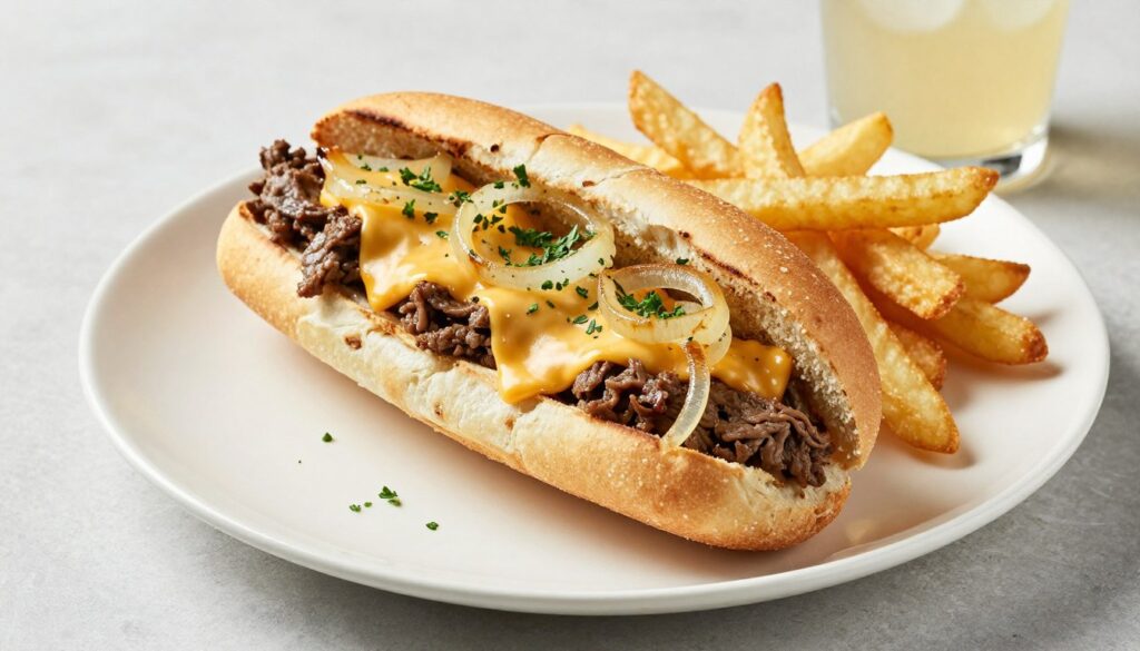classic ground beef philly cheesesteak recipe