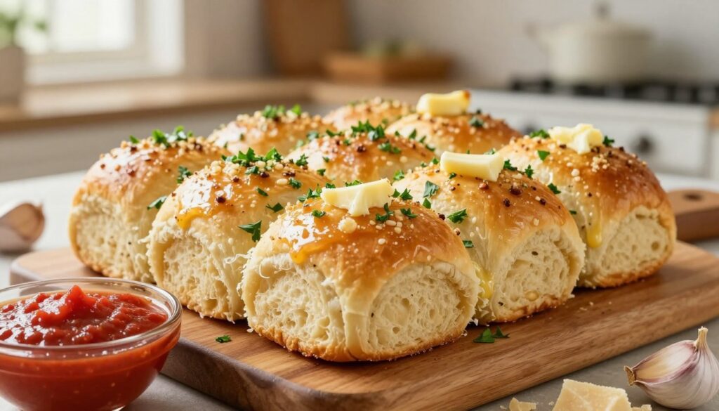 Garlic Parmesan Dinner Rolls