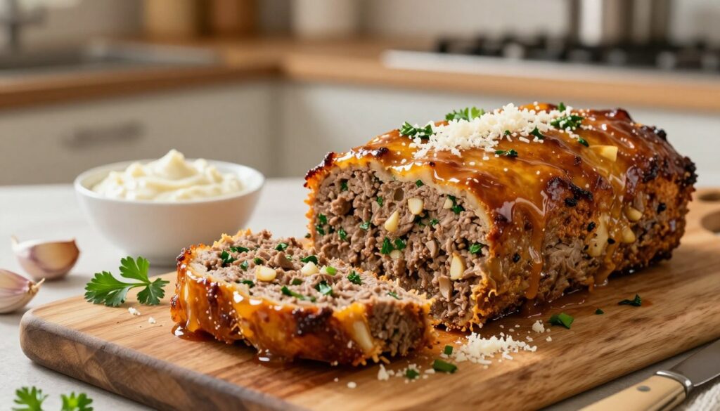 Garlic Parmesan Meatloaf