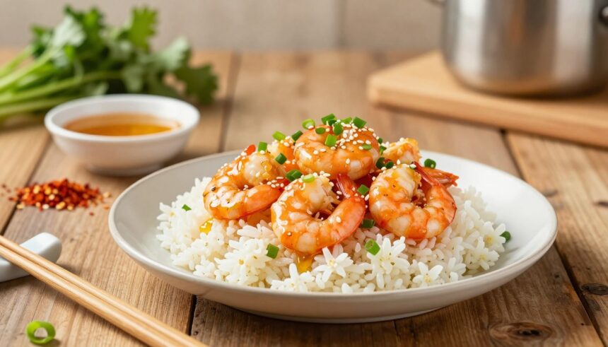 High-Protein Honey Garlic Shrimp