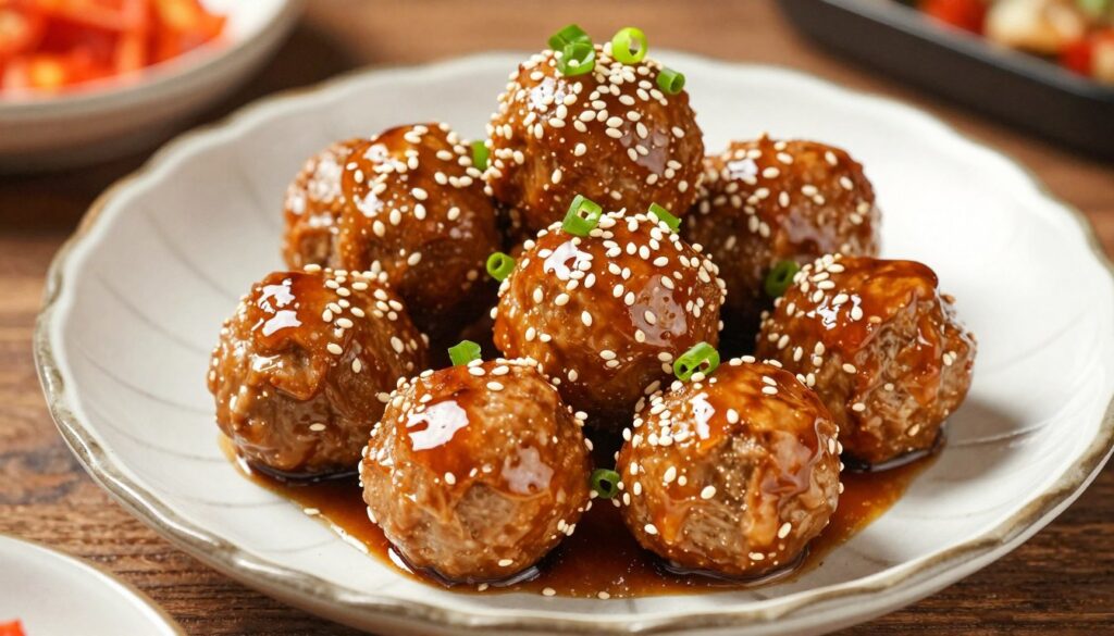 Korean BBQ meatballs recipe Korean BBQ meatballs recipe