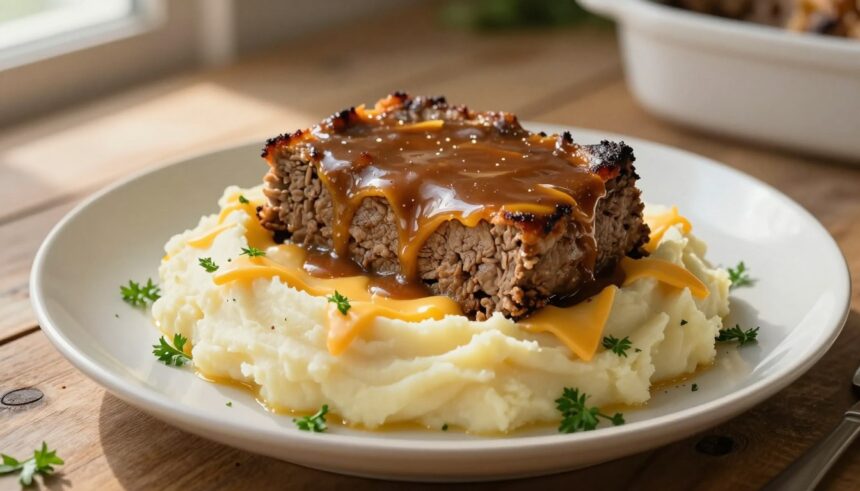Meatloaf with Mashed Potatoes