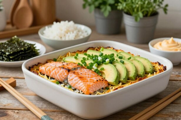 Spicy Salmon Sushi Bake Recipe