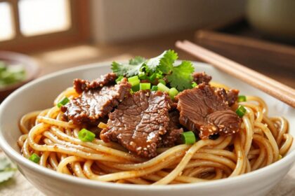Sticky Beef Noodles