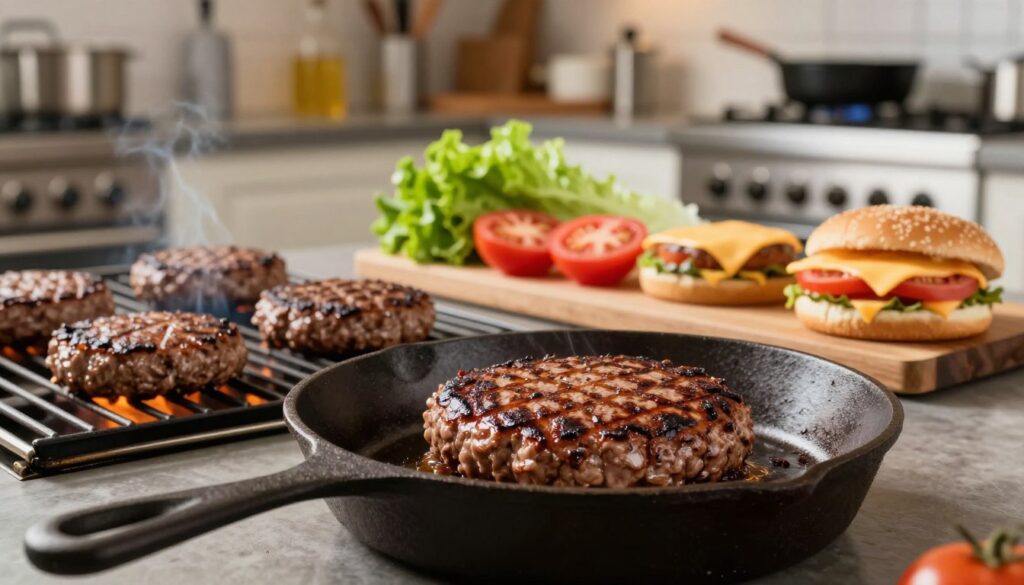 burger cooking techniques