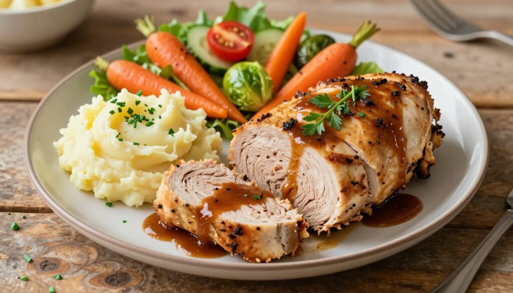 chicken meatloaf with sides