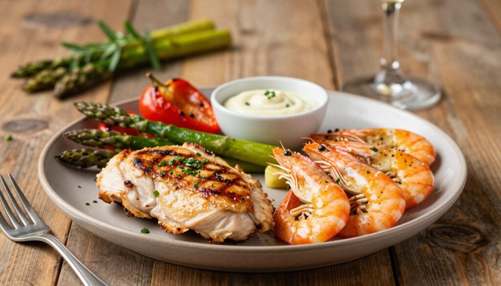 chicken shrimp dinner