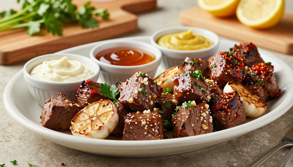 garlic beef bites variations