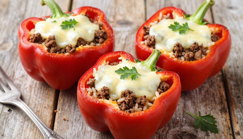 ground beef stuffed peppers recipe ground beef stuffed peppers recipe