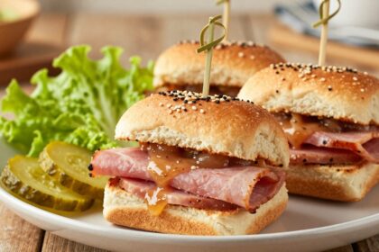 ham sliders on hawaiian rolls