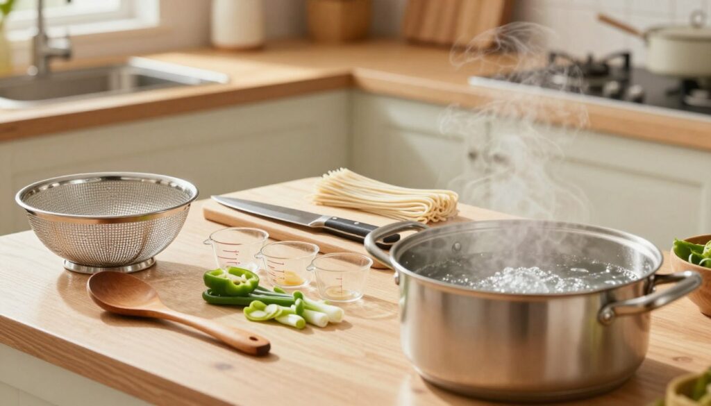 kitchen equipment for cooking noodles