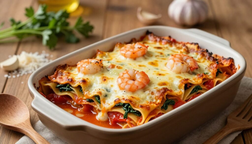 seafood lasagna bake