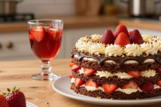 strawberry earthquake cake