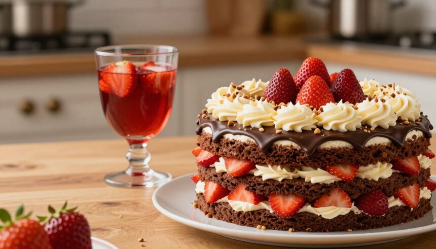 strawberry earthquake cake