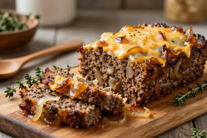 Keto French Onion Meatloaf Recipe