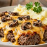 Mushroom Swiss Cheese Meatloaf
