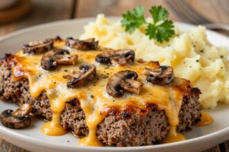Mushroom Swiss Cheese Meatloaf