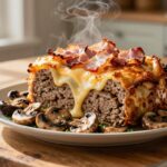 Swiss Bacon Mushroom Meatloaf