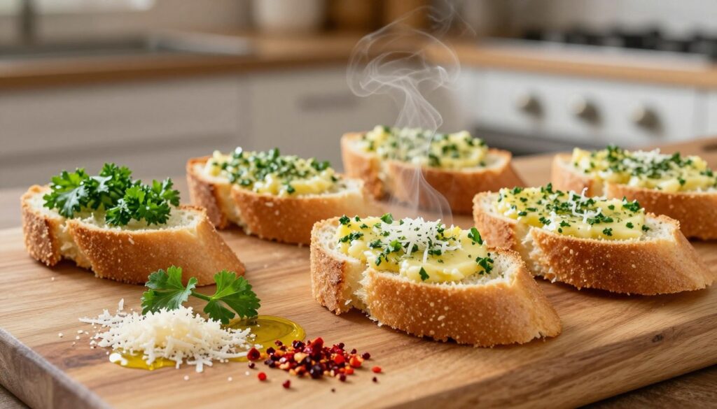 garlic bread toppings