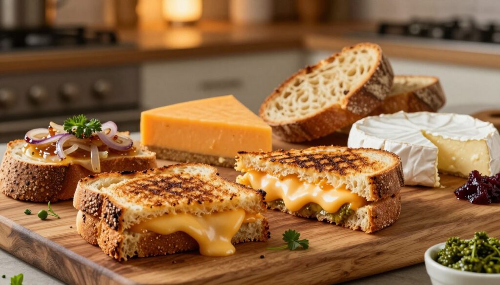 gourmet grilled cheese variations
