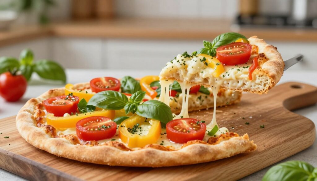 low-calorie cauliflower pizza crust