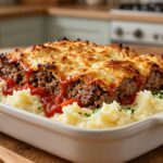 meatloaf and mashed potato casserole